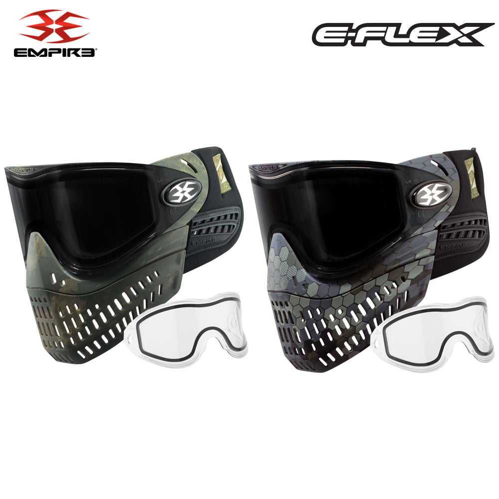 Limited Edition Empire E-Flex Thermal Paintball Mask Goggles - Equipped w/ Thermal Smoke + Bonus Clear Thermal Lens