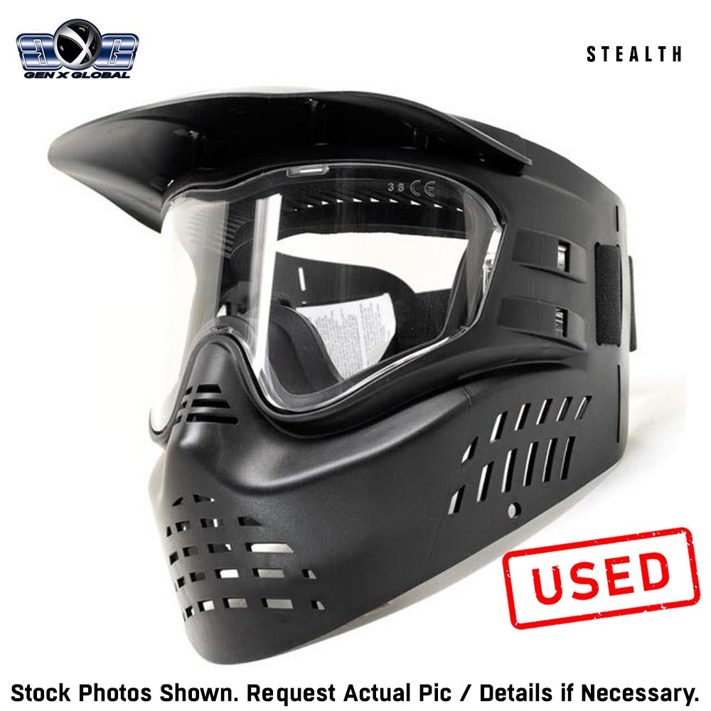 USED GenX Global Stealth Paintball Mask Goggles | Safety Certified Protection
