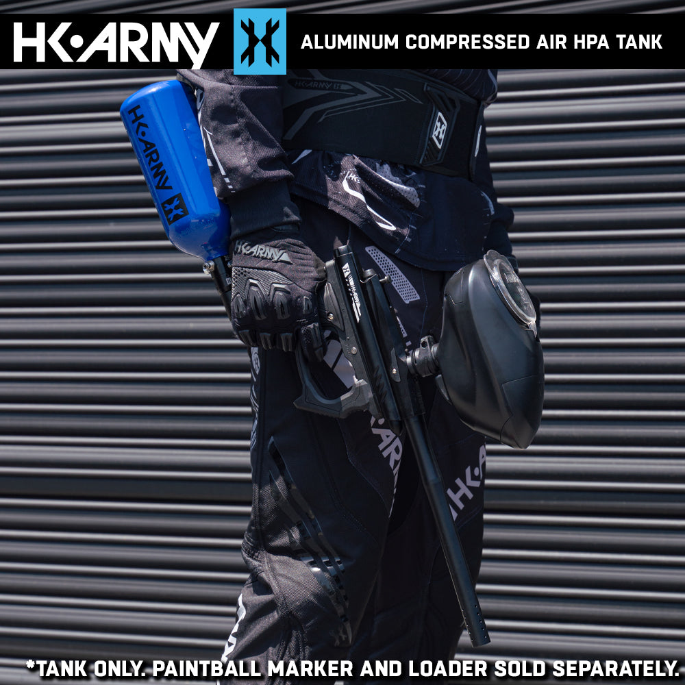 CLEARANCE Used HK Army 48/3000 Aluminum Compressed Air HPA Paintball Tank - Blue - 2024 Hydro Date