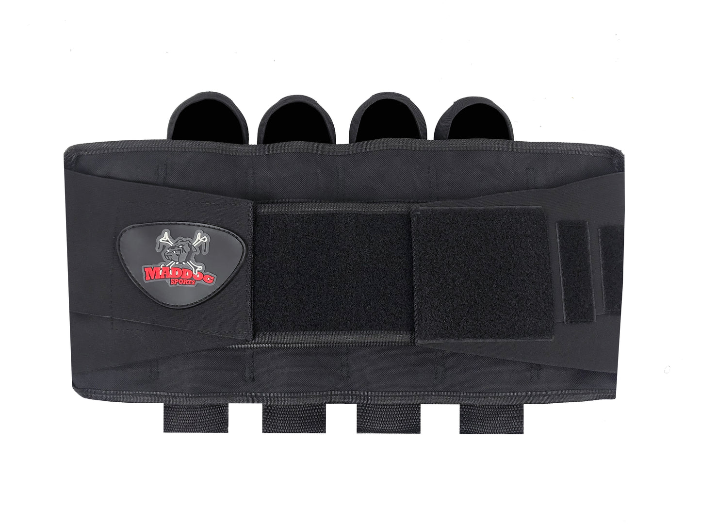 Maddog 4 Pod Vertical Paintball Harness Pod Pack - Black