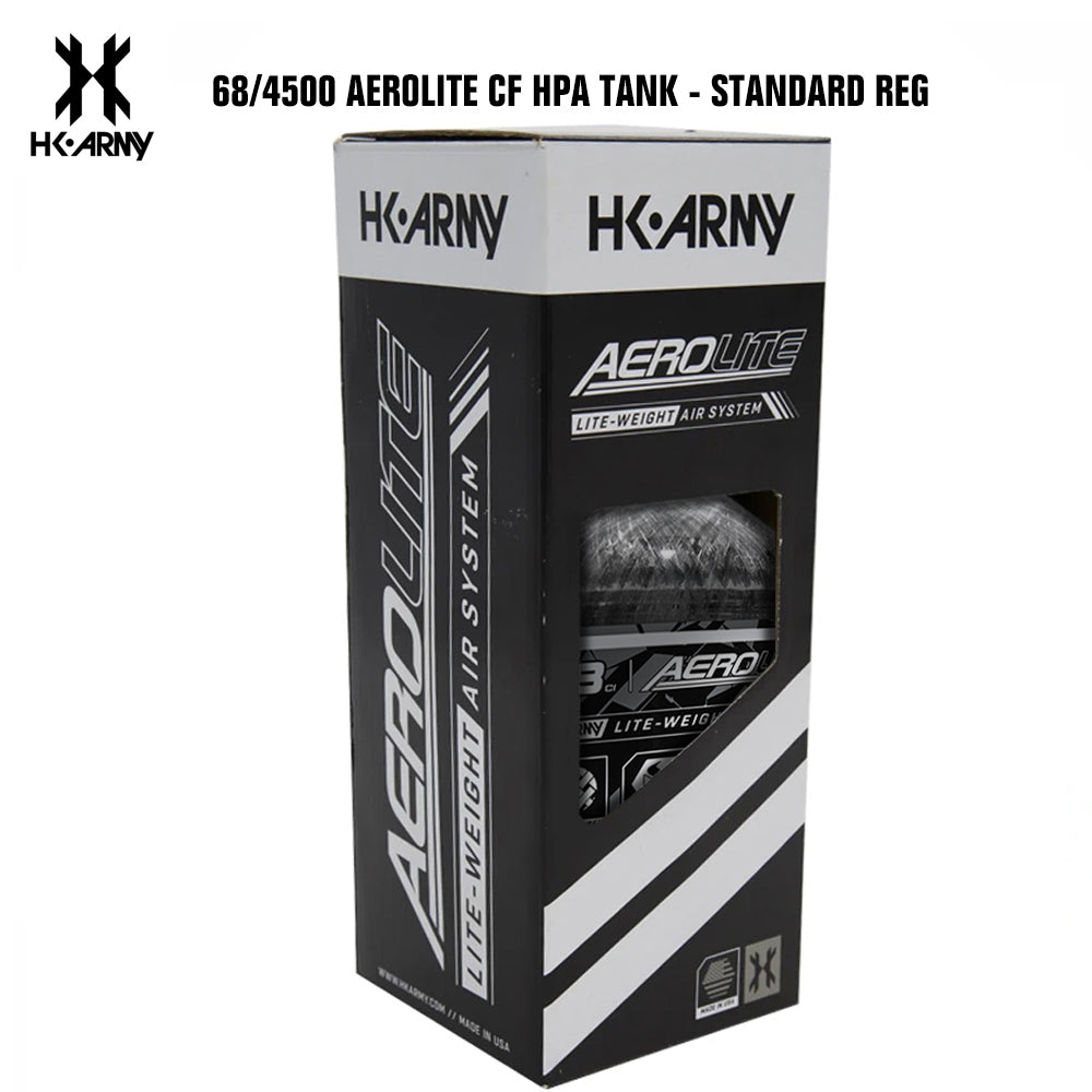 HK Army 68CI/4500PSI AEROLITE HPA Compressed Air Tank System | Clear