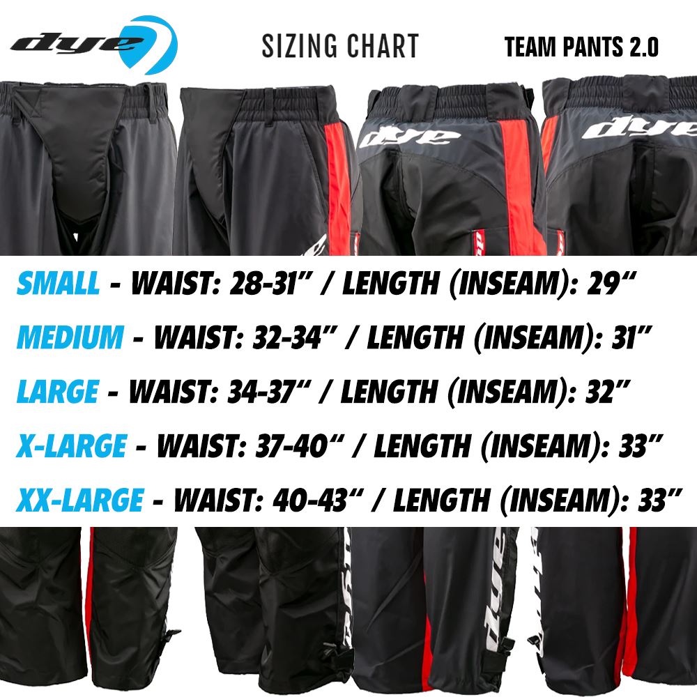Dye Team Paintball Pants 2.0 - Red