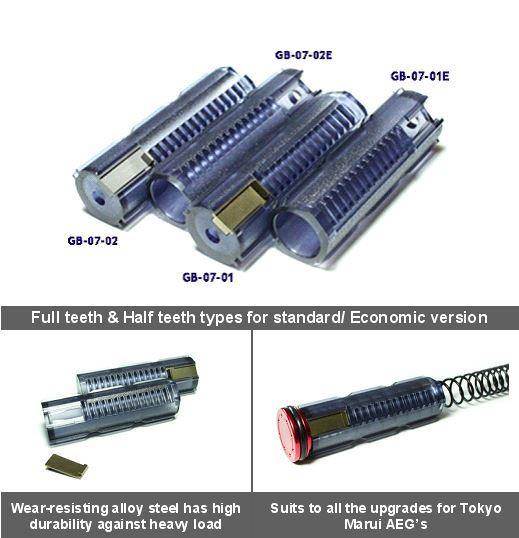 Modify Airsoft Polycarbonate Full Tooth Piston Body
