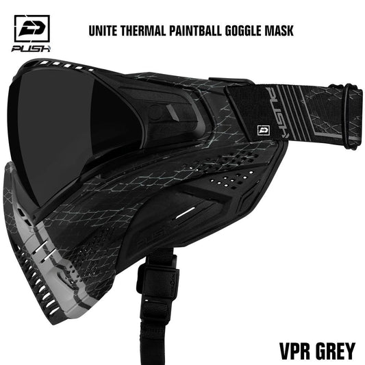 Push Paintball Unite Thermal Paintball Goggle Mask - VPR Grey