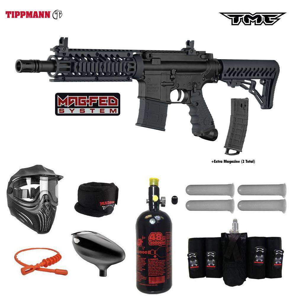 Tippmann TMC MAGFED Elite HPA Paintball Gun Package