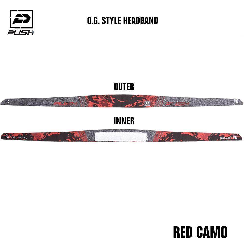 Push Paintball O.G. Style Headband - Red Camo - PaintballDeals.com