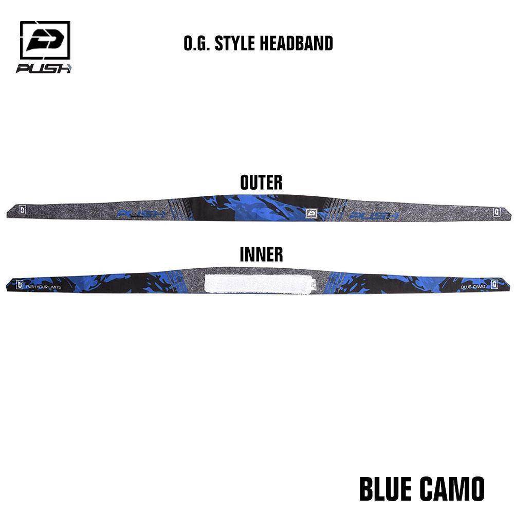 Push Paintball O.G. Style Headband - Blue Camo - PaintballDeals.com