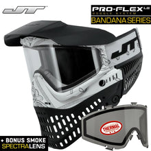 JT Proflex Thermal Anti-Fog Paintball Mask Goggles - LE Bandana Series w/ Clear & Smoke Lenses
