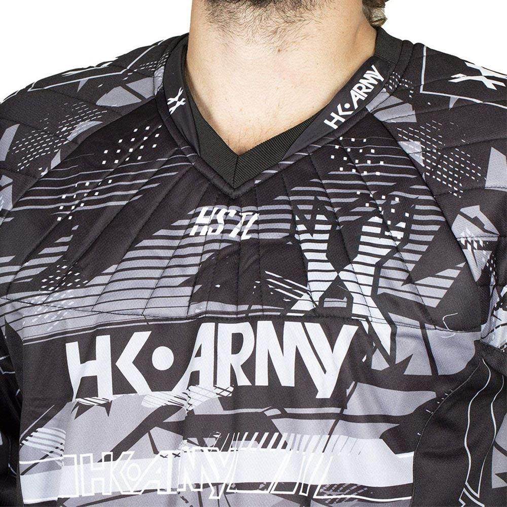 HK Army HSTL Line Padded Paintball Jersey - Charcoal - PaintballDeals.com