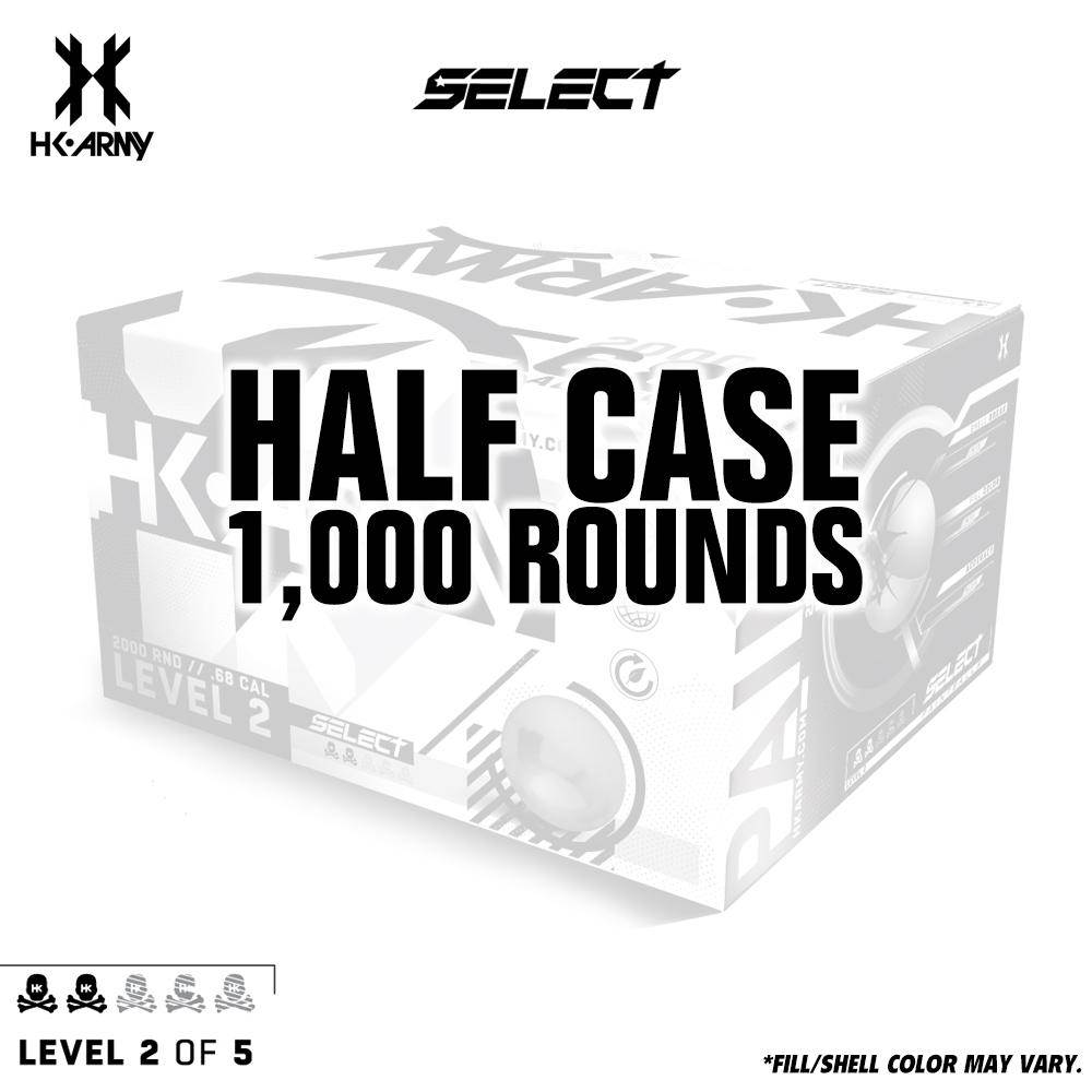 HK Army Select Paint .68 Caliber Paintballs - Level 2/5 - Green Shell / Yellow Fill - PaintballDeals.com