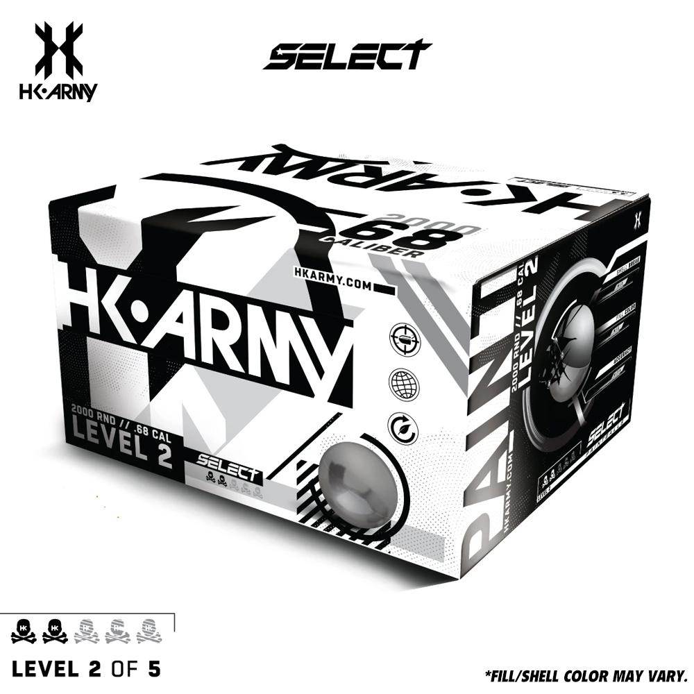 HK Army Select 1,000 Round Paintballs - White Fill ( .68 Caliber )