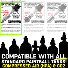 Maddog Quick Disconnect Paintball Tank Remote Coil - High Pressure Air (HPA) & CO2