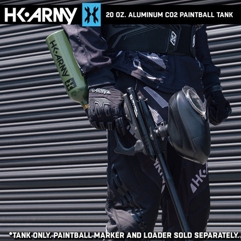 HK Army 20oz Aluminum CO2 Paintball Tank