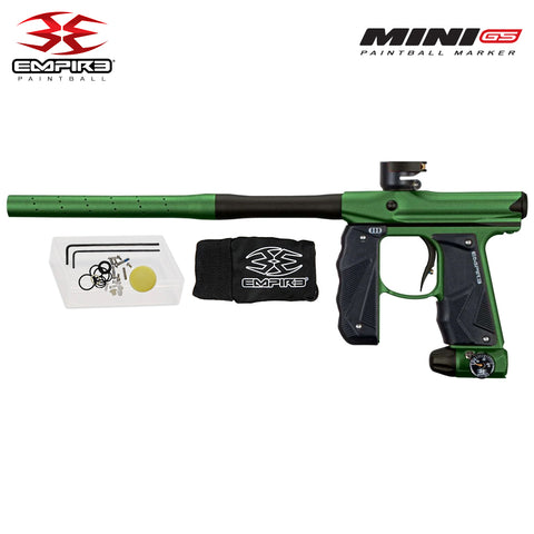 Empire Mini GS Electronic Paintball Gun .68 Caliber - Full Auto - Dust Green / Dust Brown 2-pc Barrel