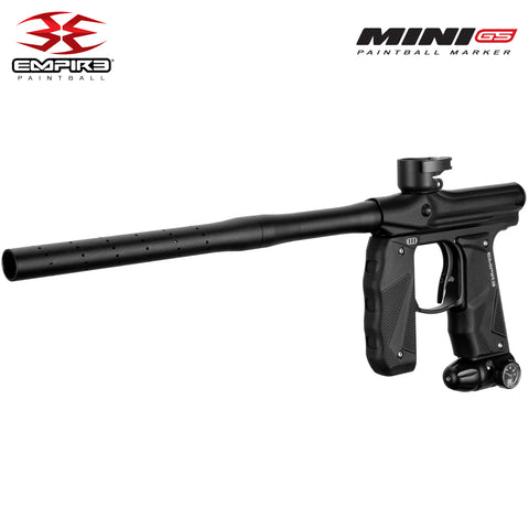 Empire Mini GS Electronic Paintball Gun .68 Caliber - Full Auto - Dust Black 2-pc Barrel