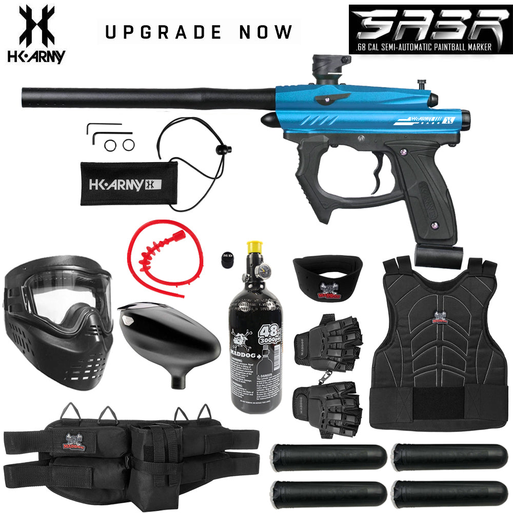 Maddog HK Army SABR Protective HPA Paintball Gun Marker Starter Packag