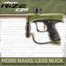 Dye Rize CZR Paintball Gun with Dye LT-R Paintball Loader Combo Package