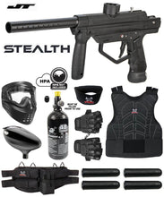 Maddog JT Stealth Semi-Automatic .68 Caliber Protective Paintball Gun Starter Package - PaintballDeals.com