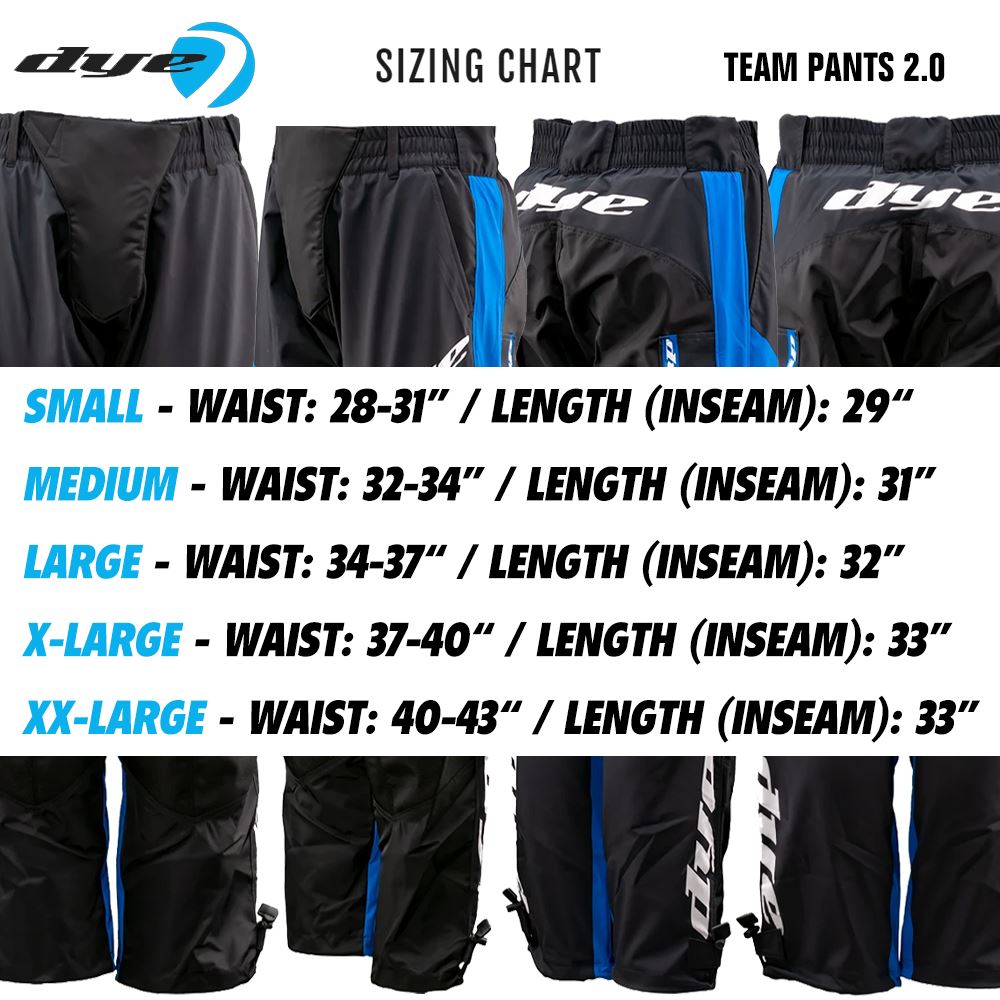 Dye Team Paintball Pants 2.0 - Blue