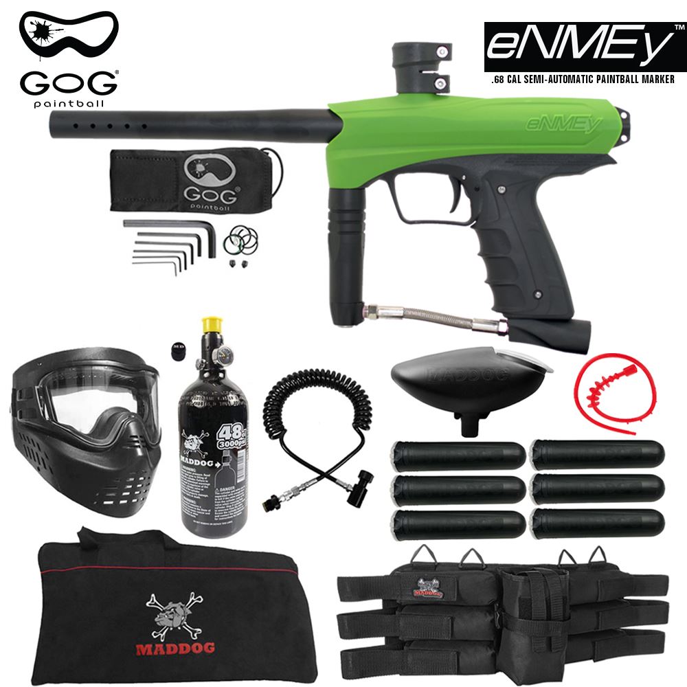 Maddog GoG eNMEy Paintball Gun Marker Corporal HPA Starter Package