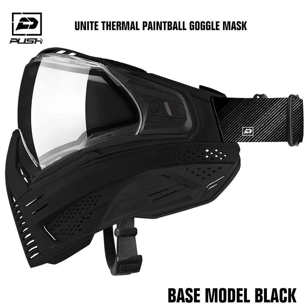 Push Unite Thermal Paintball Goggle Mask Base Model Black