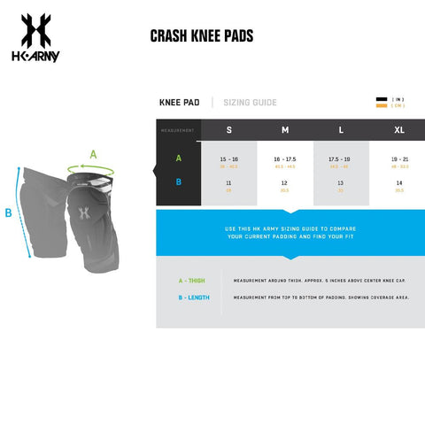 CLEARANCE HK Army Paintball Crash Knee Pad - Medium - OPEN BOX
