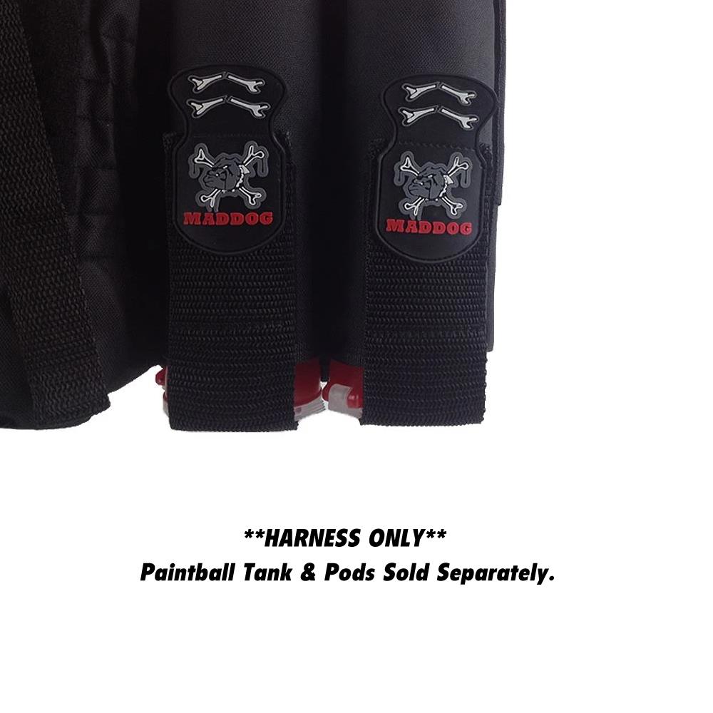 CLEARANCE Used Maddog 4+1 Vertical Paintball Harness - Black