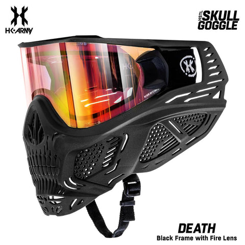 CLEARANCE HK Army HSTL SKULL Goggle Paintball Airsoft Mask with Thermal Anti-Fog Lens - Death