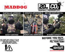 Maddog 20 Oz Aluminum Paintball Tank Co2 Bottle