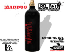 Maddog 20 Oz Aluminum Paintball Tank Co2 Bottle