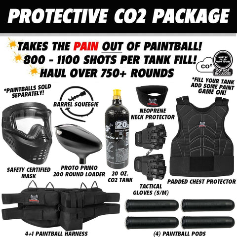 Maddog Tippmann Stormer Protective CO2 Paintball Gun Marker Starter Package