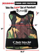 CLEARANCE Maddog Sports Paintball & Airsoft Padded Chest Protector | Used But NOT Abused
