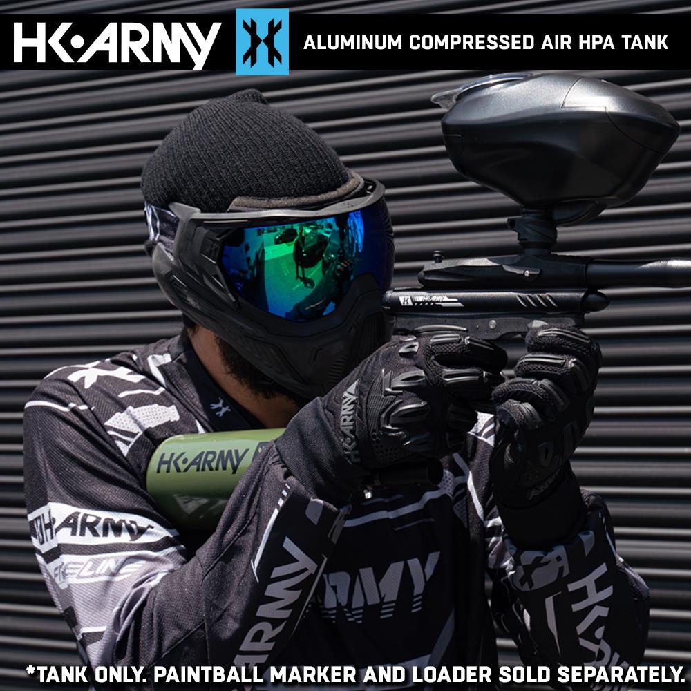HK Army 48/3000 Aluminum Compressed Air HPA Paintball Tank - Olive - 11/2021