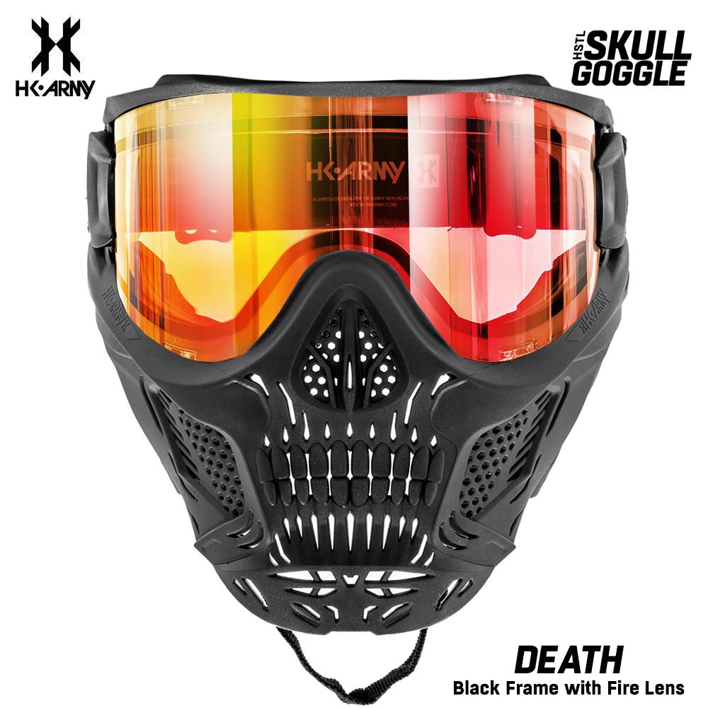 HK Army HSTL SKULL Goggle Paintball Airsoft Mask with Thermal Anti-Fog Lens - Death