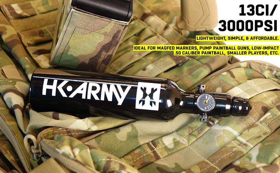 CLEARANCE HK Army 13/3000 Aluminum Compressed Air HPA Paintball Tank - USED