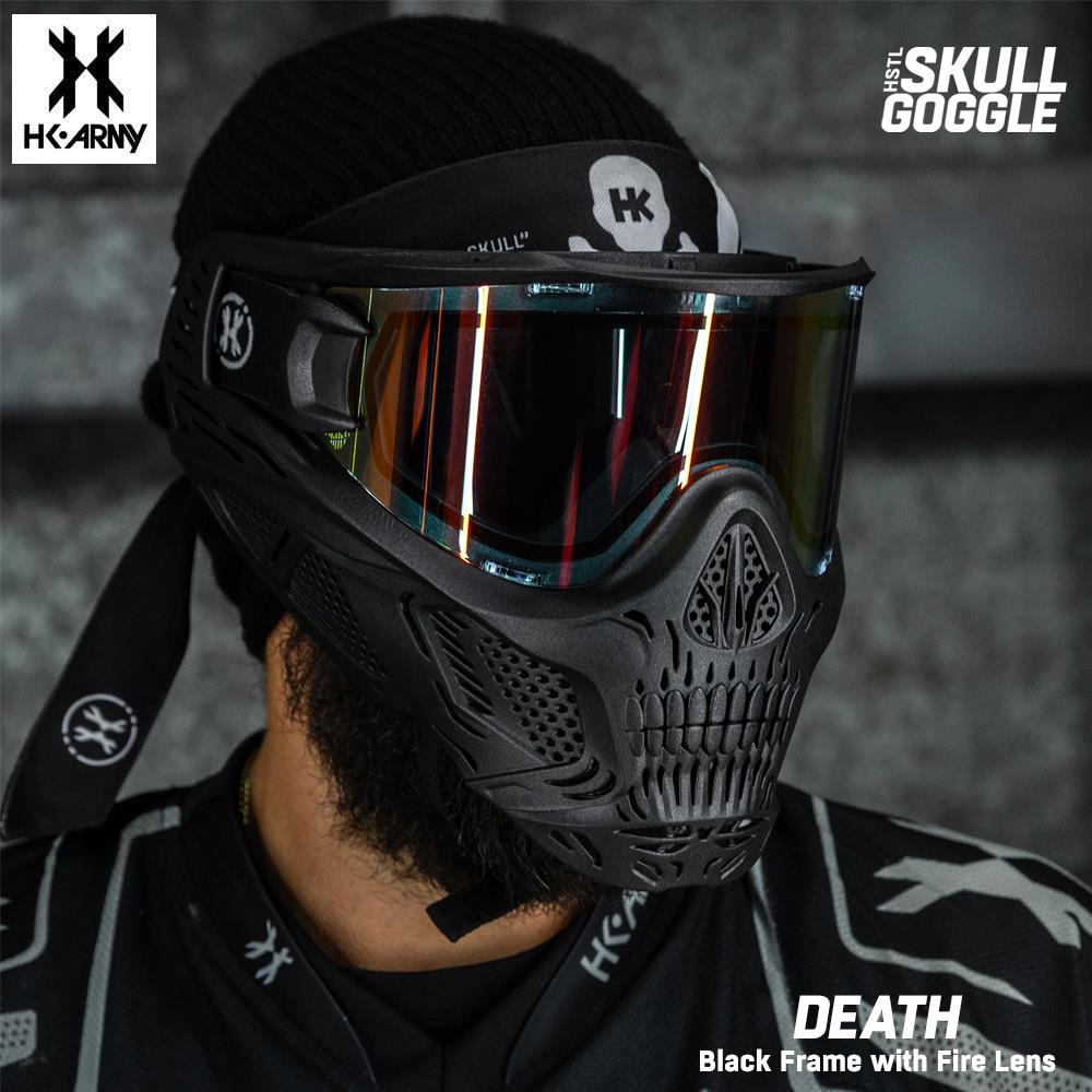 HK Army HSTL SKULL Goggle Paintball Airsoft Mask with Thermal Anti-Fog Lens - Death