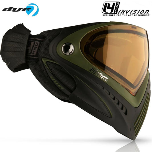 CLEARANCE Dye I4 PRO Thermal Paintball Mask Goggles - SRGNT (Black/Olive)