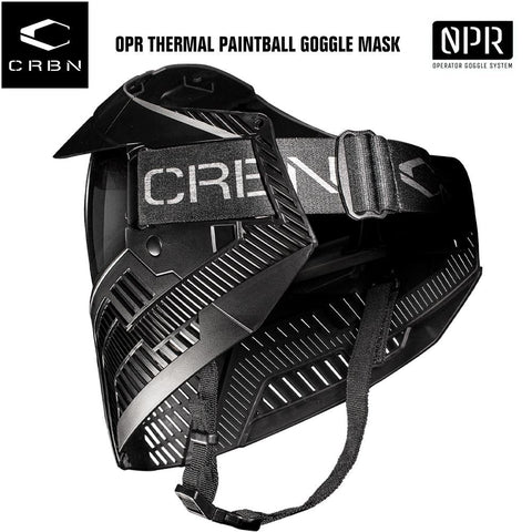CLEARANCE Carbon OPR Operator Thermal Paintball Goggles Mask - Black