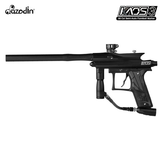 CLEARANCE Azodin Kaos 3 Semi-Automatic .68 Caliber Paintball Gun Marker - Black / Black - USED