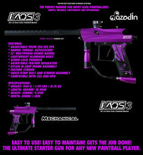 CLEARANCE Azodin Kaos 3 Semi-Automatic .68 Caliber Paintball Gun Marker - Purple / Black - USED But NOT Abused