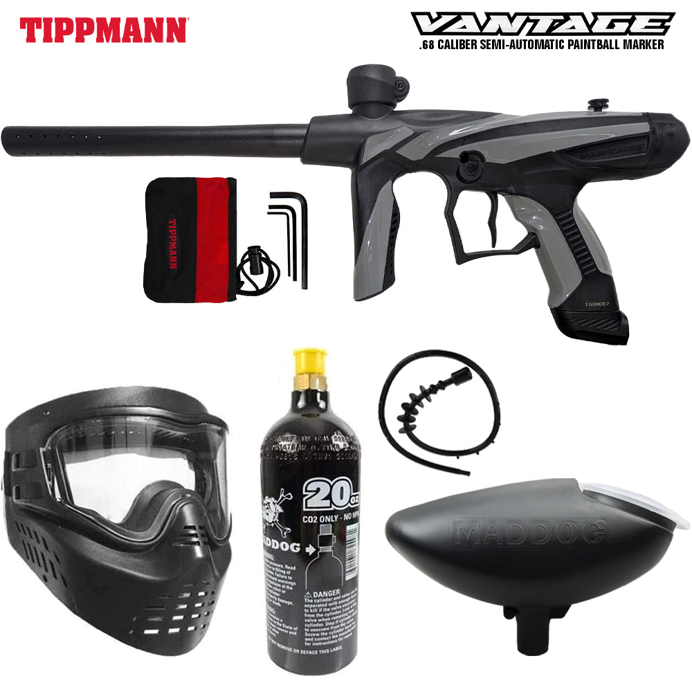 Tippmann Vantage .68 Caliber Semi-Automatic Bronze CO2 Paintball Gun Package