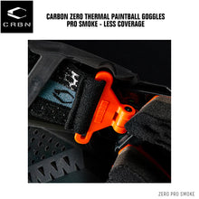 Carbon Zero Thermal Paintball Goggles - Pro Smoke - Less Coverage