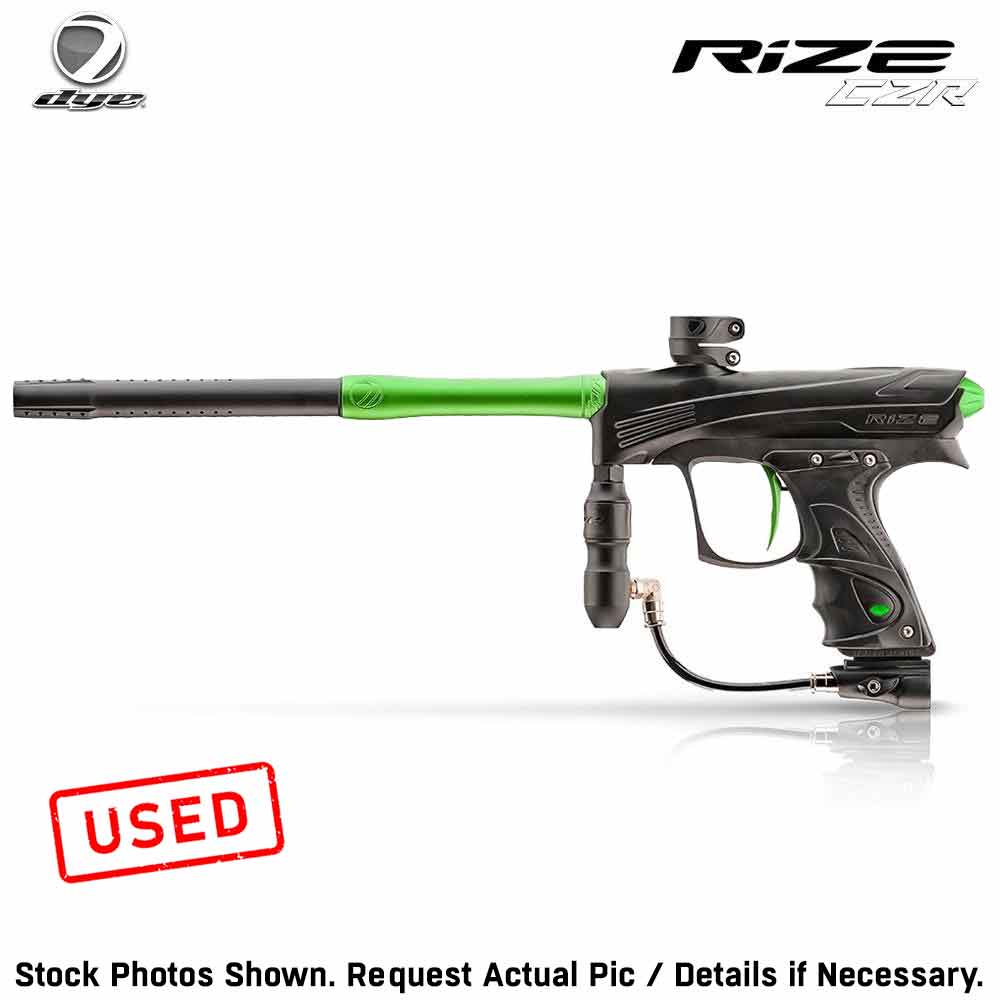 CLEARANCE Dye Rize CZR Electronic Paintball Gun Marker  - Black/Lime