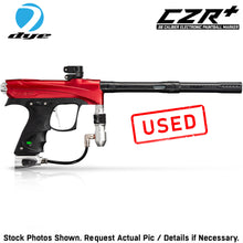 CLEARANCE Used Dye CZR+ .68 Caliber Full Auto Electronic Paintball Gun Marker - Red / Silver