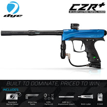 Dye CZR+ .68 Caliber Full Auto Electronic Paintball Gun Marker - Blue / Black Dust