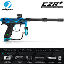 Dye CZR+ .68 Caliber Full Auto Electronic Paintball Gun Marker - PGA HyperCam Cyan Dust