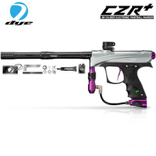 Dye CZR+ .68 Caliber Full Auto Electronic Paintball Gun Marker - Grey / Purple Dust