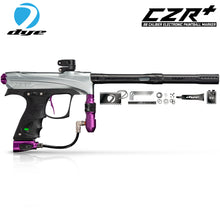 Dye CZR+ .68 Caliber Full Auto Electronic Paintball Gun Marker - Grey / Purple Dust