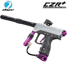 Dye CZR+ .68 Caliber Full Auto Electronic Paintball Gun Marker - Grey / Purple Dust