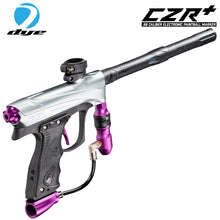 Dye CZR+ .68 Caliber Full Auto Electronic Paintball Gun Marker - Grey / Purple Dust